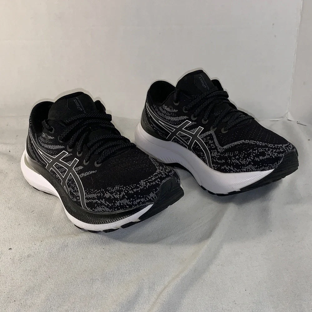 Men’s ASICS Gel-Kayano 29 Black and White Athletic Sneakers